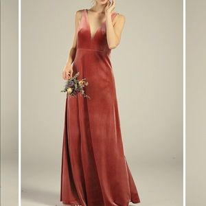 COPY - Velvet rose bridesmaid dress with tags on!